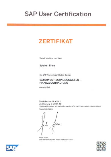 SAP User Certification - 